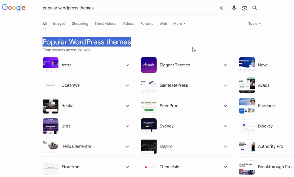 wordpress-tutorial-07-popular-theme-list