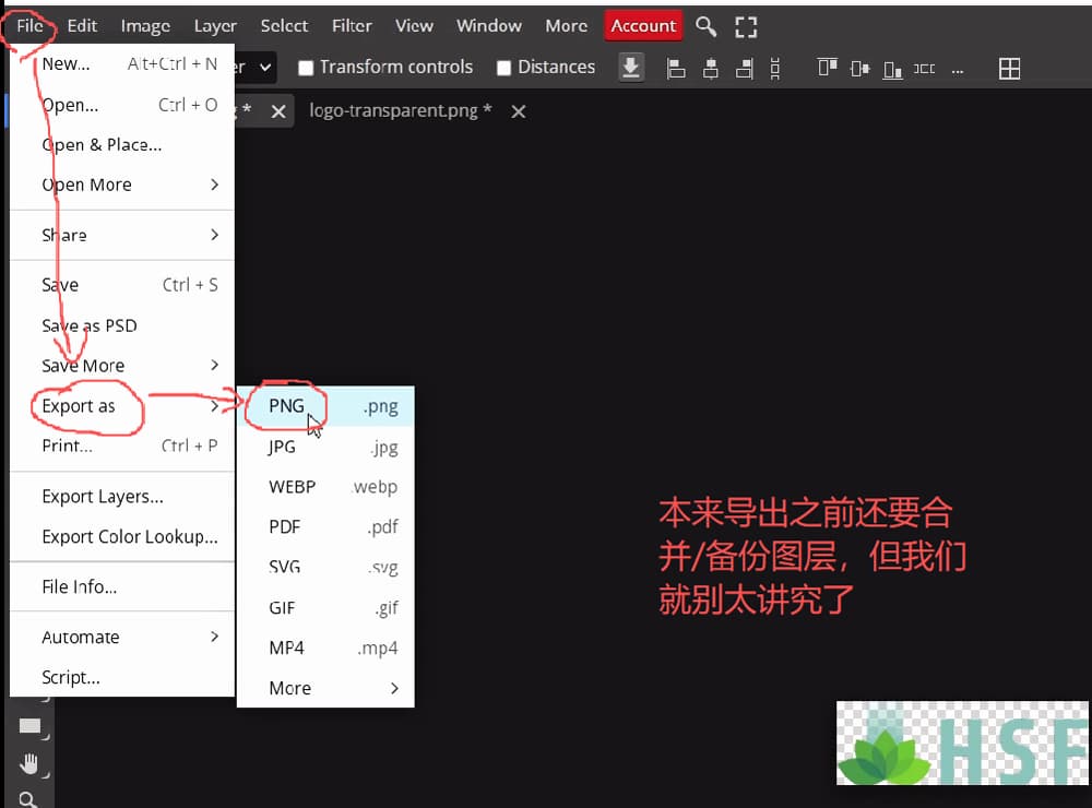 wordpress-tutorial-08-export-logo-1