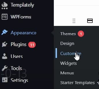 wordpress-tutorial-13-appearance-customize-entry
