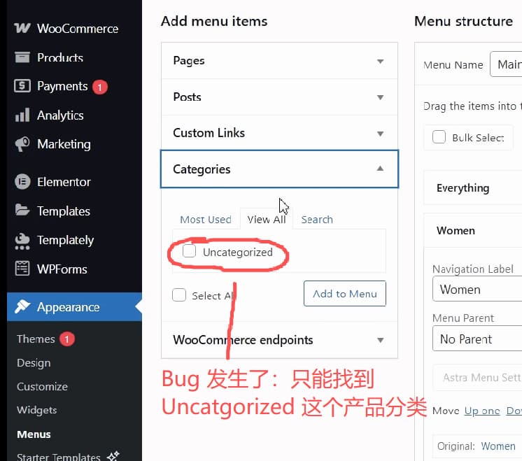 wordpress-tutorial-13-can-not-find-target-category-in-list