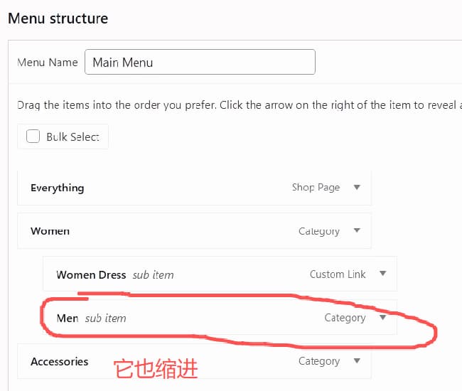 wordpress-tutorial-13-indented-men-in-menu