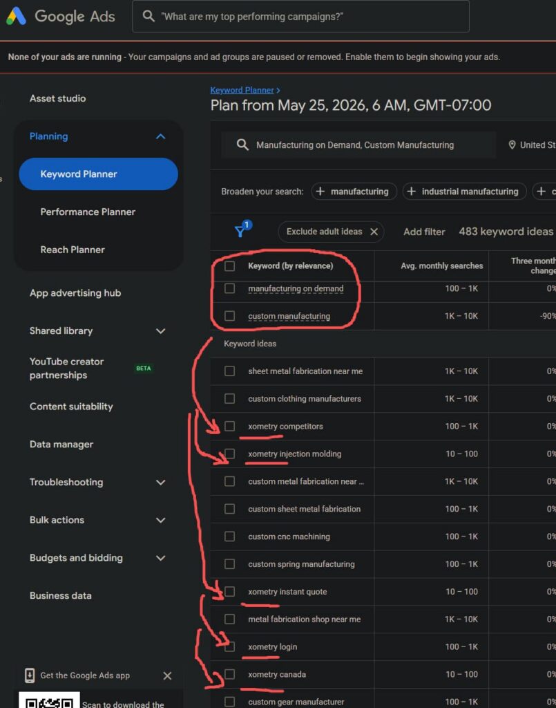xometry.com-website-analysis-business-keywords-in-google-ads-1