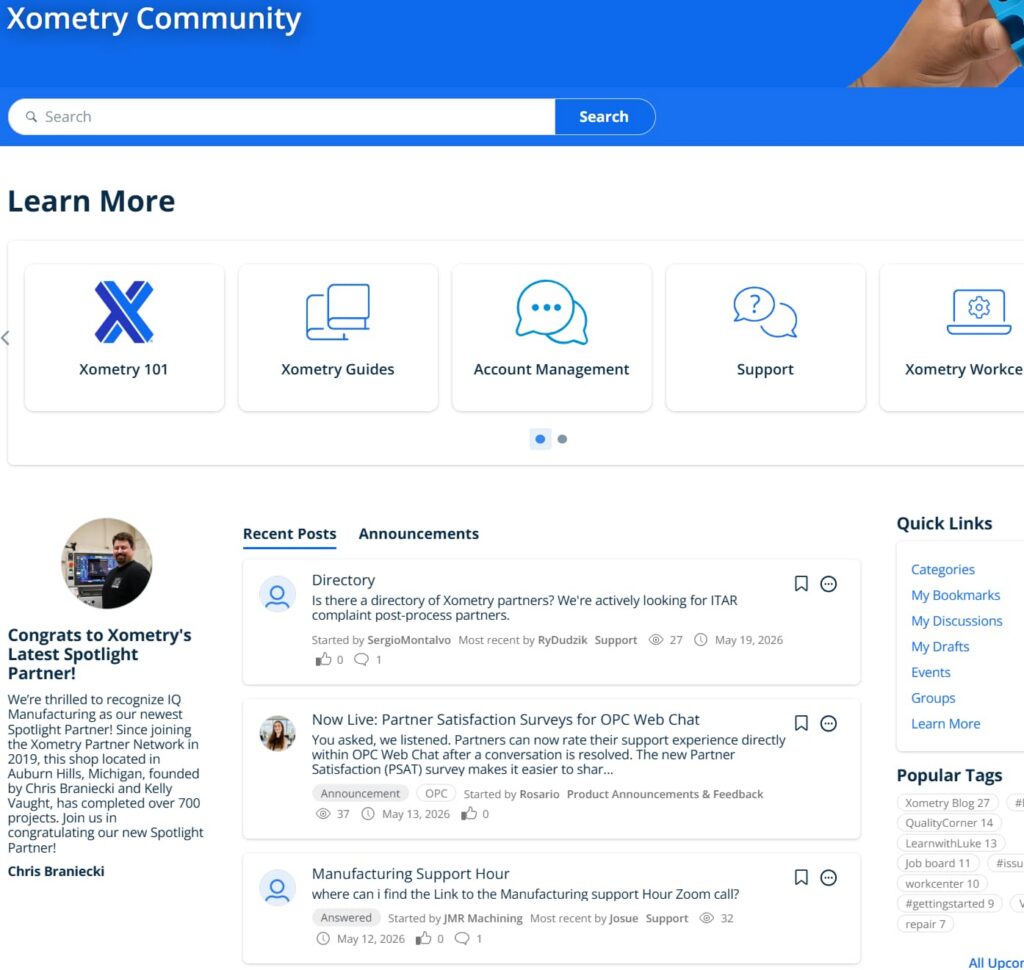 xometry.com-website-analysis-community-page-cover