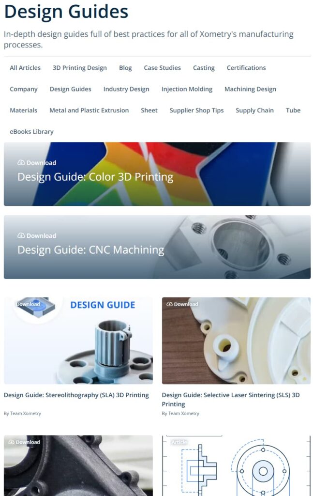 xometry.com-website-analysis-design-guides