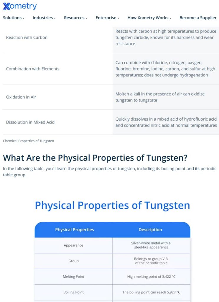 xometry.com-website-analysis-tungsten-article-body