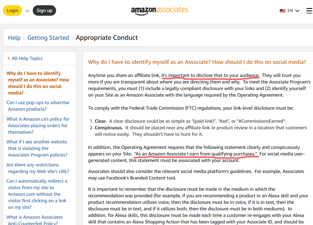 applegreencottage.com-amazon-aff-disclosure-policy